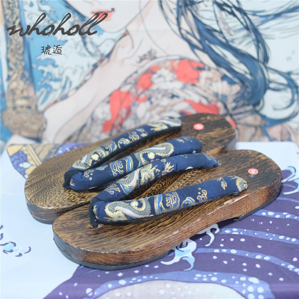 Geta Wooden Sandal - Sandal Bakiak Kayu Pria Sandal Kostum