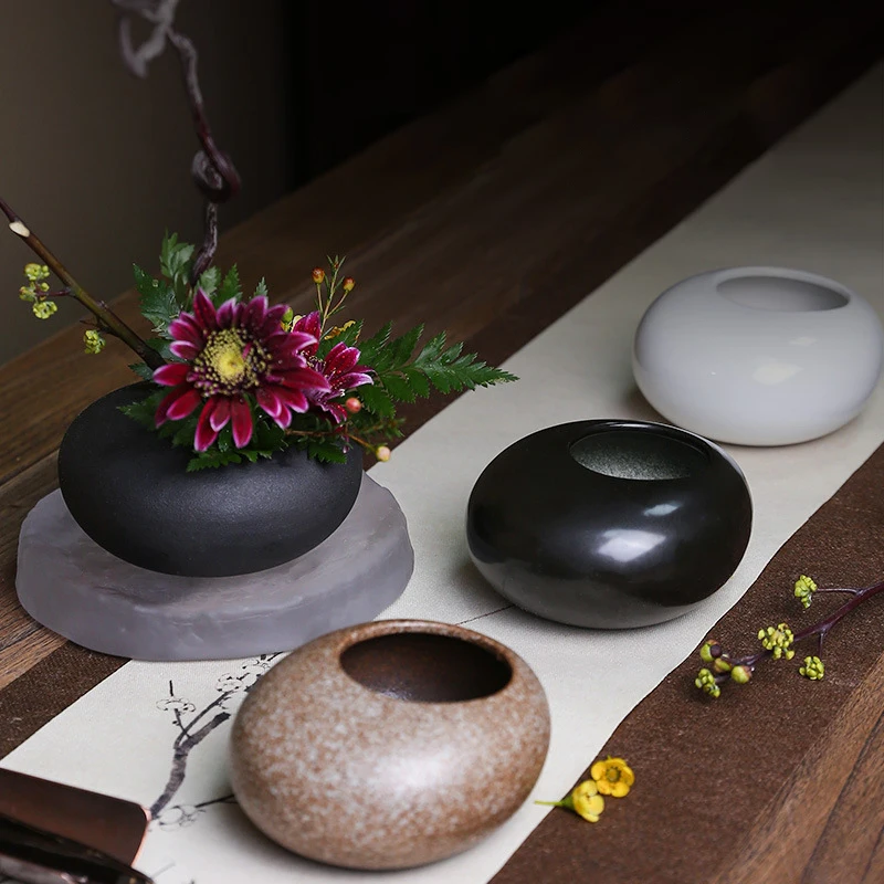 Ikebana Vase Kenzan - Vas Keramik Katak Jepang Ikebana Jepang