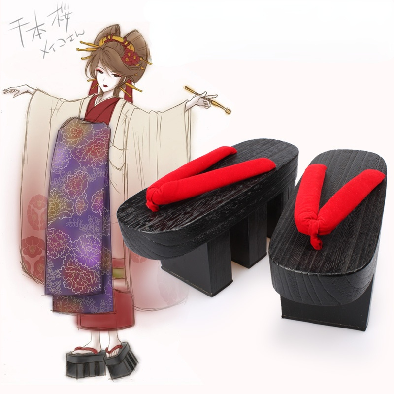 Sepatu Sandal Wanita dari Kayu - Geta Wooden Sandal ulasan dan harga