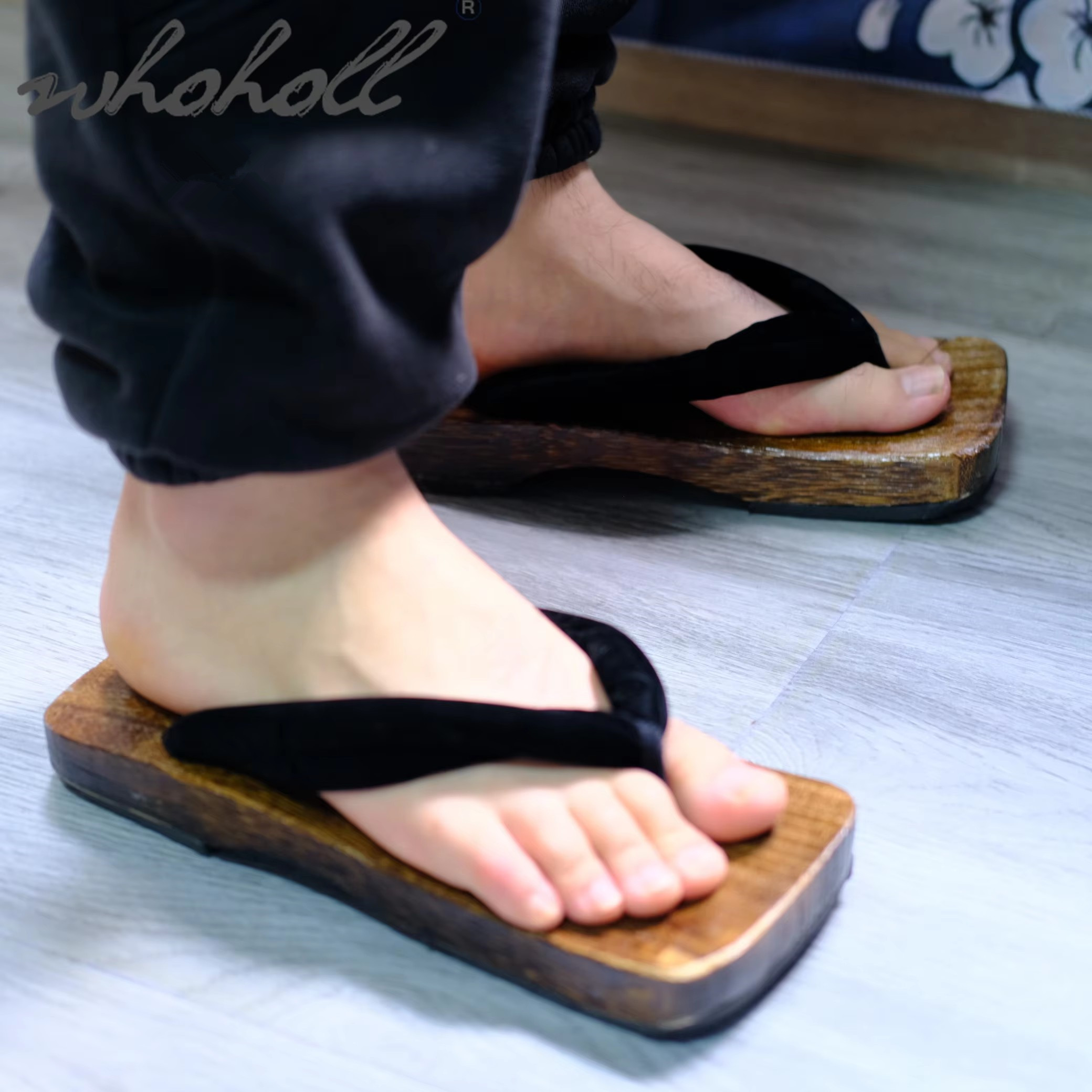 Sandal Jepit Pria Gaya Jepang, - Geta Wooden Sandal ulasan dan harga