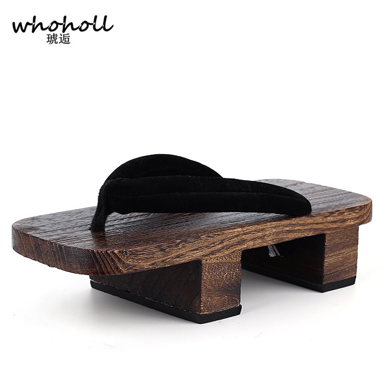 WHOHOLL Geta Sandal Dua Gigi C - Geta Wooden Sandal ulasan dan harga