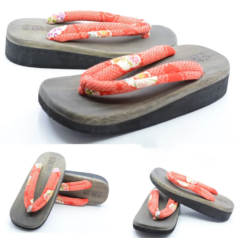 Sepatu Cosplay Wanita Hak Seda - Geta Wooden Sandal ulasan dan harga