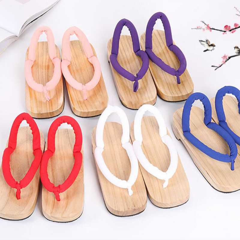 Geta Cosplay sandal musim pana - Geta Wooden Sandal ulasan dan harga