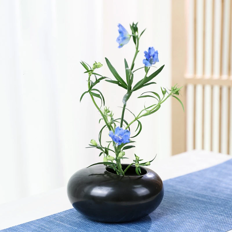Vas Keramik Katak Jepang Ikeba - Ikebana Vase Kenzan ulasan dan harga