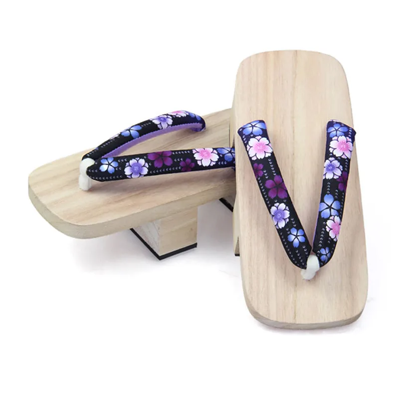 Sepatu Cosplay sandal kayu hak - Geta Wooden Sandal ulasan dan harga